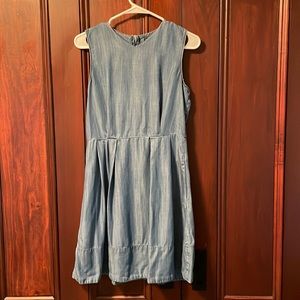 Denim A-line dress
